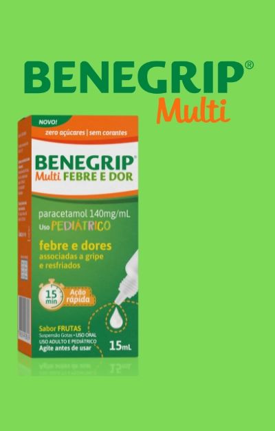 Imagem da notícia Benegrip apresenta novo Benegrip Multi Febre e Dor 