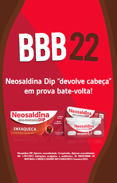 Imagem da notícia BBB 22: Neosaldina Dip “devolve cabeça” em prova bate-volta do reality show