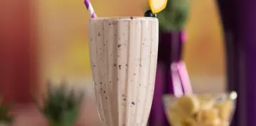 Smoothie de Banana com Mirtillo