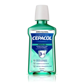 Cepacol Menta Ice sem álcool