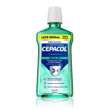 Cepacol Menta Ice sem álcool