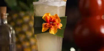 Caipirnha de Abacaxi, Água de Coco e Alecrim